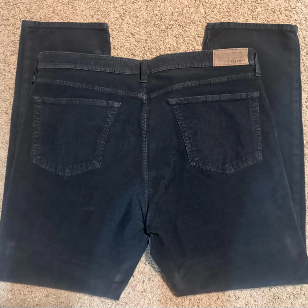 CREMIEUX Men’s Straight Fit Denim Lightweight Corduroy Charcoal Gray 38 x 32
